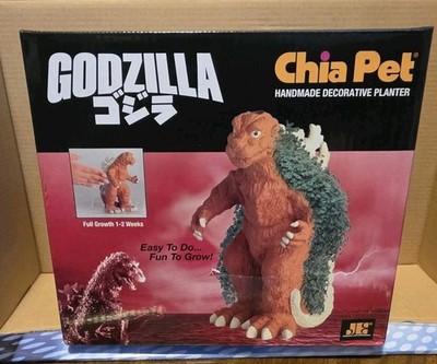GODZILLA Chia Pet Handmade Decorative Planter - Full Growth In 1-2 Weeks! 