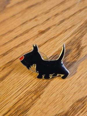 Vintage 1987 AGB Inc. Marked Scottie Dog Lapel Pin Aar
