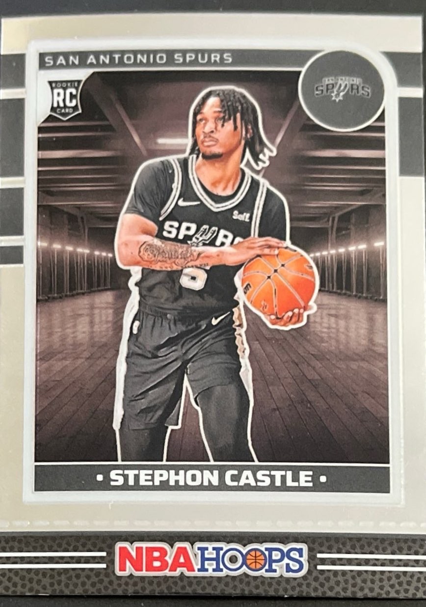 2024 Panini NBA Hoops Rookies Premium Silver Prizm Stephon Castle #234 Rookie RC