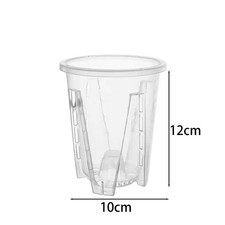 10/12/14/16cm Orchid Pot Clear Plastic Flower Plant Pots with Holes Breathable