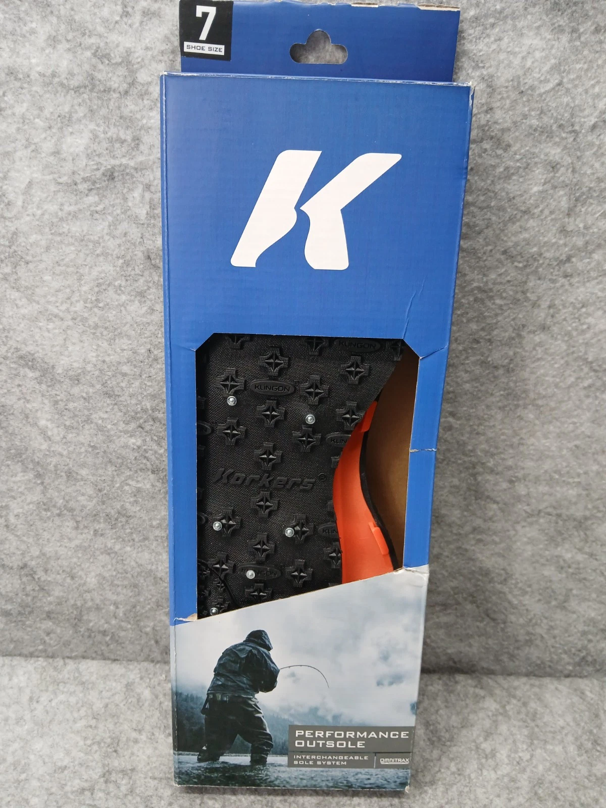 Korkers Omnitrax v3.0 Interchangeable Sole - Studded Kling-On - Size 7 - FA3020