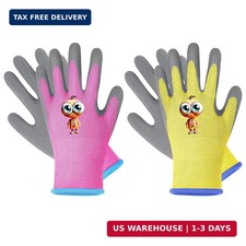 2 Pairs Kids Gardening GlovesYard Work Gloves for Toddlers Youth Girls Boys