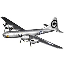 Diecast 1/144 WWII US Air Force B-29 Superfortress Bomber Model with Stand