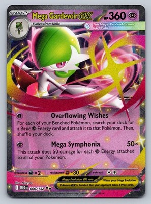 Mega Gardevoir ex 060/132 Double Rare Mega Evolution Pokemon Near Mint
