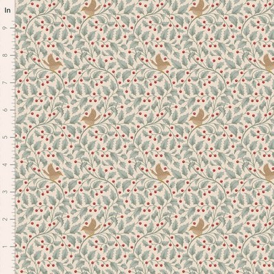 Tilda Merry Little Christmas Holly Clay Baumwollstoff Meterware Öko-Tex 25x110cm
