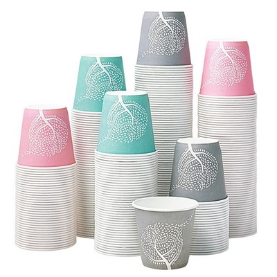 LITOPAK 300 Pack 3 oz Disposable Bathroom Cups, Colorful Small Disposable Pap...
