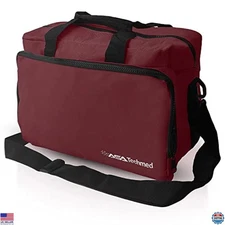ASA TECHMED Burgundy Nurse Bag - Medical Equipment & Accessories Tote for Nurses