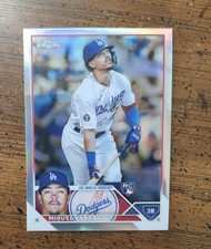 Refractor MIGUEL VARGAS Rookie Card 2023 Topps Chrome - #161 Dodgers. rookie card picture