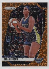 2024 Panini Prizm WNBA Orange Velocity Prizm Kalani Brown #29 1rw0