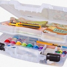 15-inch ClearView Portable Storage Box with Dividers