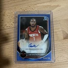 CAM WHITMORE 2025-26 BOWMAN CHROME BLUE REFRACTOR AUTO /150 #BCA-CW Q5692
