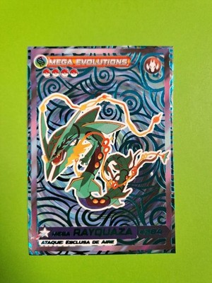 CARD MEGA RAYQUAZA- POKEMON 2025 COLECCIONES GALAXY #23 - NINTENDO FOIL SPECIAL