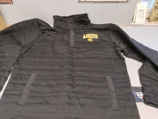 j america sweatshirt AGGIES Black Size Large Horizontal Snap Pullover