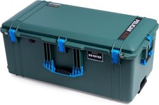 Trekking Green  Blue Pelican 1646 Air case No Foam. With wheels.