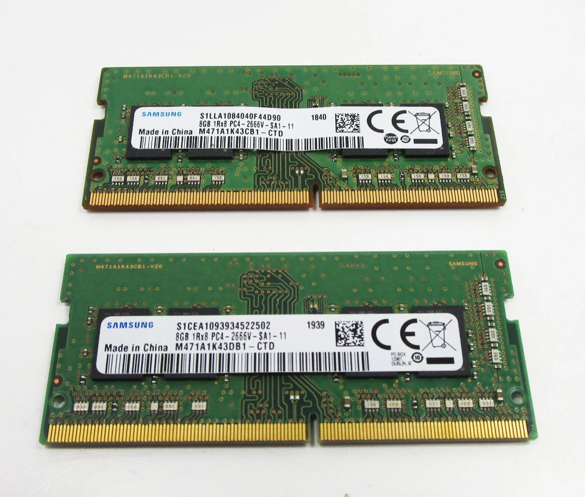 Samsung PC4-21300 (DDR4-2666) Bus Speed Computer RAM 8 GB Capacity
