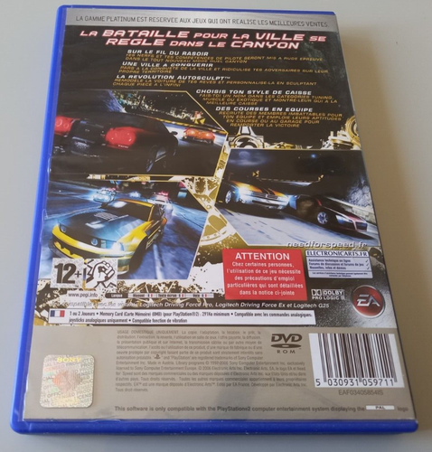 PS2 Spiel "Need For Speed Carbon" Spiel + Box ohne Anleitung PAL Version (Nr.8767S) - Bild 2 von 3