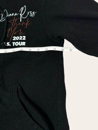 Dianna Ross Thank You 2022 Tour Full Zip Hoodie Mens Black S Disco Singer Pop - Picture 10 of 10