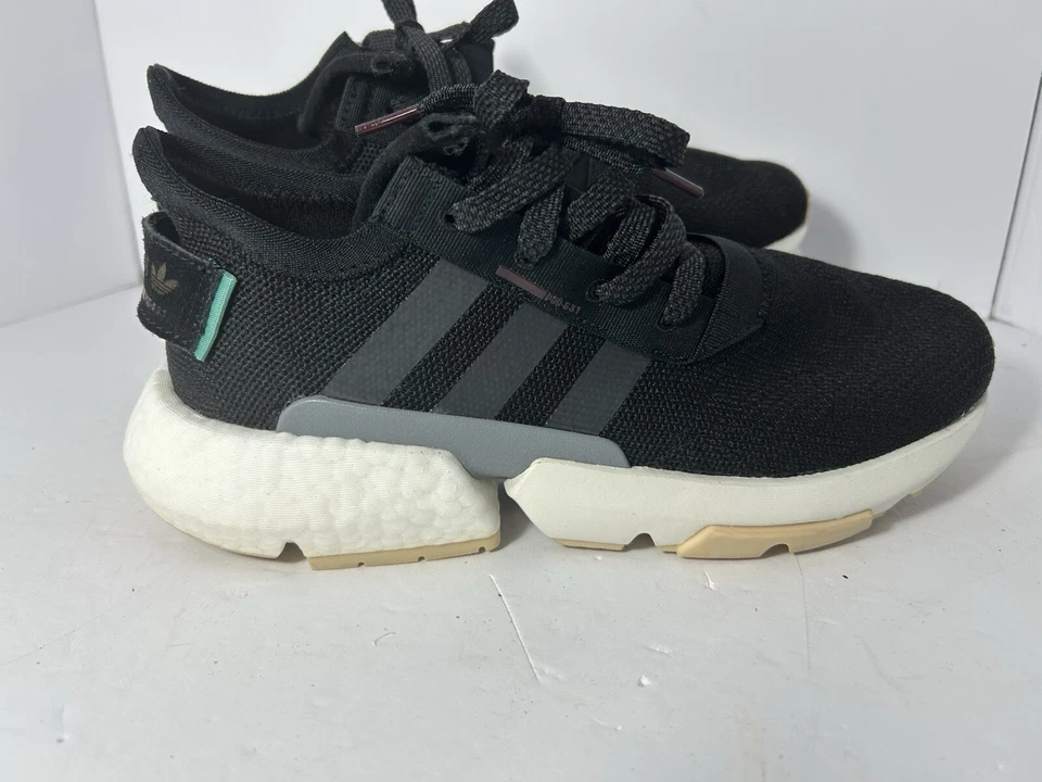 ZAPATO DEPORTIVO MUJER ADIDAS POD-S3.1 W NEGRO BLANCO ZAPATILLAS Talla 8, UK 6 1/2 Foto 2 de 4