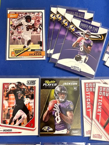 ⭐️ LAMAR JACKSON 2018 PANINI PRESTIGE CONTENDERS 17 ROOKIE CARD LOT #1 RC🔥 - Picture 2 of 9