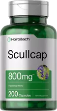 Scullcap 800mg | 200 Capsules | Max Potency, Value Size | by Horbaach