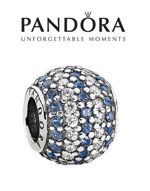 PANDORA Blue Sparkling Nautical Pave Ball S925 Ale for sale online | eBay