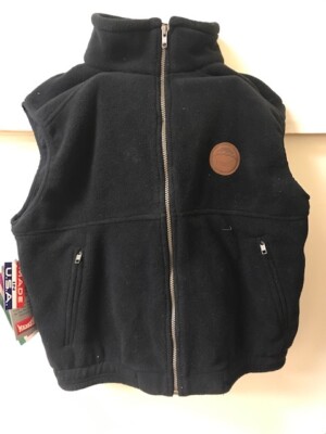 BRAND NEW!! MARKER LTD FLEECE VEST BLACK MEDIUM FREE SHIPPING MADE IN USA
