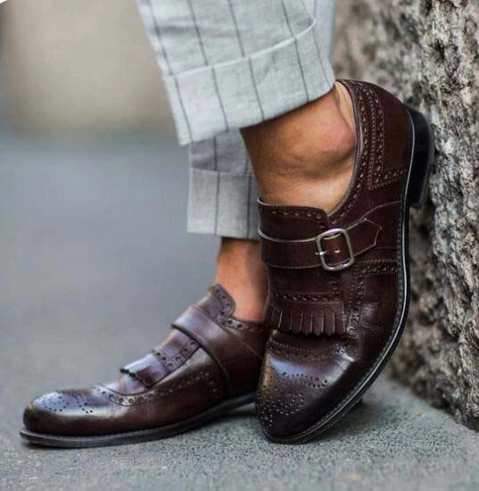Brogue monk shoes clearance
