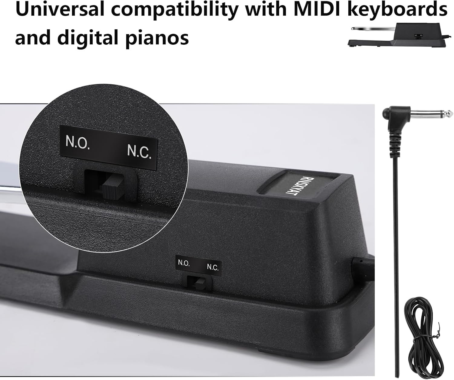 Sustain Pedal Sustain Pedal for Keyboard Universal Premium Piano Pedal for Key