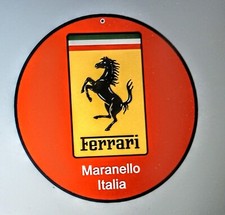 Ferrari Garage Metal Wall Sign ...Maranello ... Made In USA