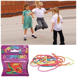 Childrens Girls Playground 3M French Skip Skipping Rope Elastic Toy Game 13049 5038728072837 | eBay