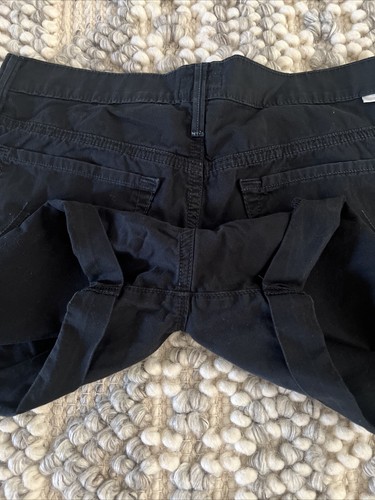 Mother Womens Sz 26 The Dropout Cuffed Island Fever (Black) Wash Shorts - Picture 8 of 8