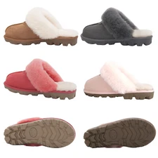 UGG Ladies Scuff Women Australia Premium Sheepskin Wool Non-slip Outsole Slipper