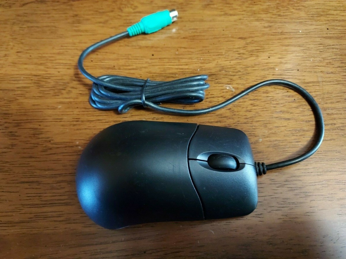 Ione Lynx Ki Mouse Black Scroll Wheel Mechanical PS2 Wired 3
