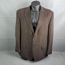 Alfani Sportcoat 48R Mens Brown Chocolate 2-Button Blazer Jacket Fully Lined