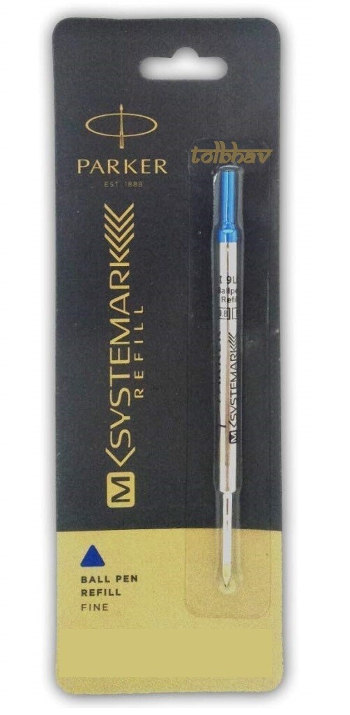 X Parker M Systemark Ball Point Pen Refill Fine Nib Blue Ink Ballpoint Pen