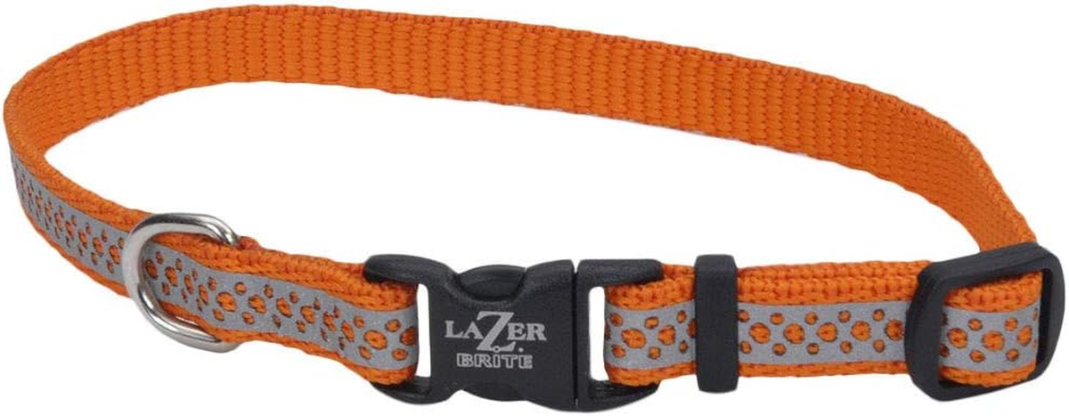 Pet Lazer Brite Reflective Open-Design Adjustable Collar