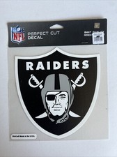 Oakland Raiders 8"x8" Perfect Cut Car Decal NEW NFL Auto Sticker Emblem