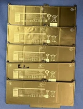 Lot of 5 OEM Dell Latitude 7300 7400 Battery 60Wh MXV9V - BIOS "Good"