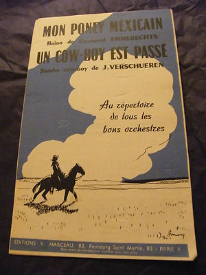 Partition Mon Poney mexicain Emmerechts 1958