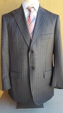 ISAIA Napoli Men s Base S Gray Striped 2 Button 2 Vent Sport Jacket 52 EU 42 US