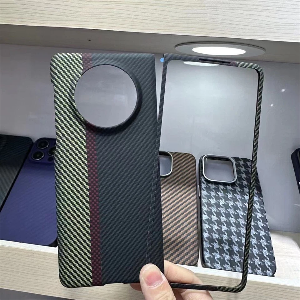 Genuine Carbon Fiber Aramid Slim Case for Huawei Mate X5 Tricolor Armor Cover - Image 2 of 4