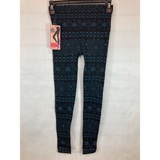 Premium Comfort  Style: Small/Medium Black  Blue Design Versatile Leggings 
