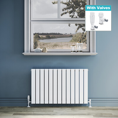 White Radiator Flat Panel Central Heating Single Rads 600 x 988 With TR ...