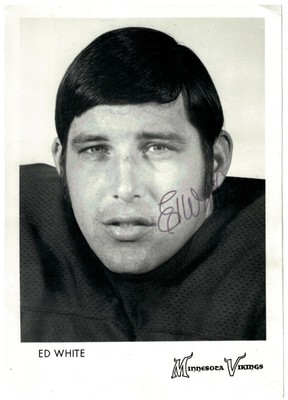 Minnesota Vikings Ed White Signed Photo | eBay