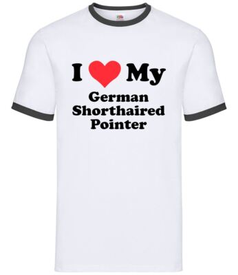 I Love My German Shorthaired Pointer - Herren Klingel - Hund Welpe Tier