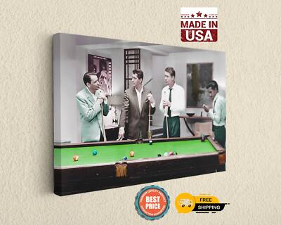 The Rat Pack Canvas Print Colorized Version Home Decor Art Print