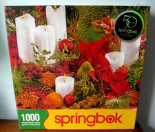 Christmas Colors 1000 piece Springbok Jigsaw Puzzle New in Sealed Box