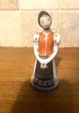 Vintage Hollohaza  HUNGARY PORCELAIN FIGURE IN TRADITIONAL FOLK DRESS vgc