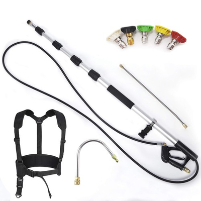 #ad Pressure Washers Telescoping Extension Wand Commercial 4000 psi Spray Pole wi... $146.23