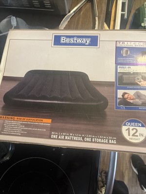   Bestway Aerolax Raised Air Mattress Queen Size in Black. (original packaging